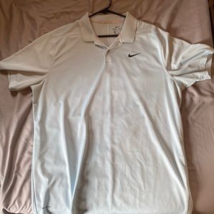 Nike Mens Dry Fit Golf Shirt - Light blue/Teal